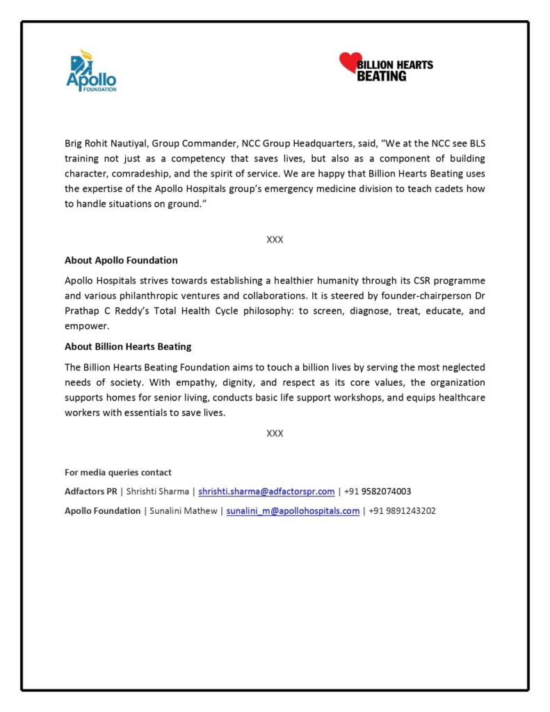 NCC cadets introduced to basic life support modalities 002